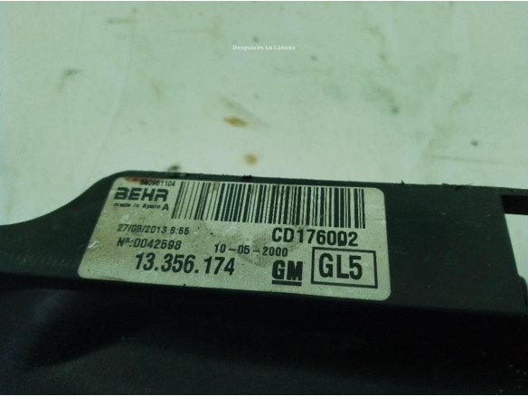 13356174 ELECTROVENTILADOR OPEL ADAM (M13)|Desguaces La Cabaña