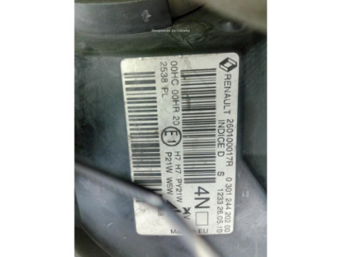 260609396R FARO IZQUIERDO RENAULT MEGANE III Grandtour (KZ0/1)|Desguaces La Cabaña