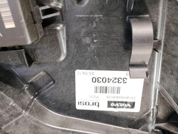  3324030 ELEVALUNAS PUERTA LAT TRA IZQ VOLVO V40 Fastback (525, 526)|Desguaces La Cabaña
