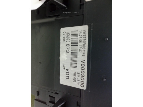 1K6920873 CUADRO INSTRUMENTOS VW GOLF V (1K1)|Desguaces La Cabaña