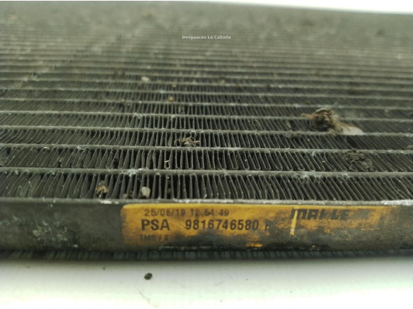 9816746580 RADIADOR AIRE ACONDICIONADO PEUGEOT PARTNER Furgón (K9)|Desguaces La Cabaña