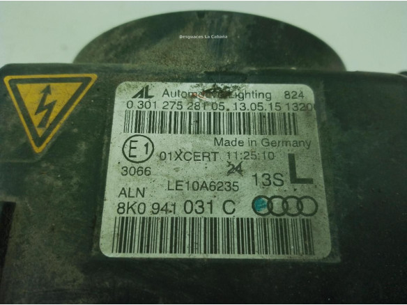 8K0941031C FARO IZQUIERDO AUDI A4 (8K2, B8)|Desguaces La Cabaña