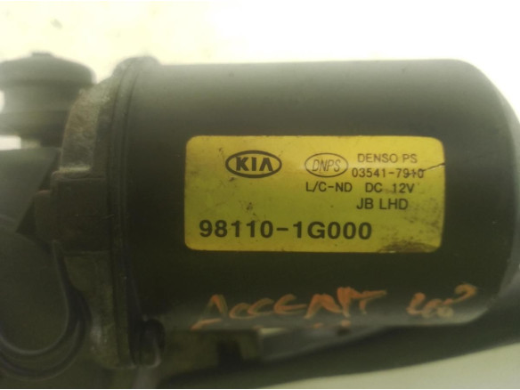 981101G000 MOTOR LIMPIAPARABRISAS DEL HYUNDAI ACCENT III (MC)|Desguaces La Cabaña