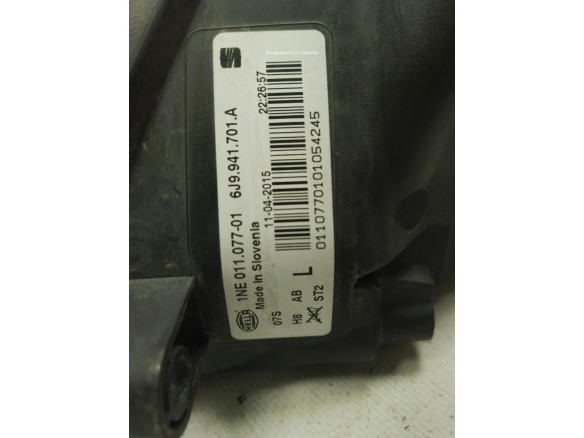 6J9941701A NIEBLA DEL IZQ SEAT TOLEDO IV (KG3)|Desguaces La Cabaña