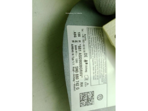   AIRBAG CORTINA DER VW TIGUAN (5N_)|Desguaces La Cabaña