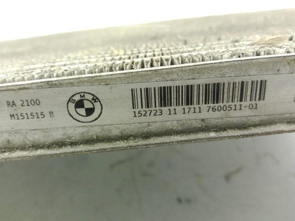 1711760051101 RADIADOR AGUA BMW 3 (F30, F80) |Desguaces La Cabaña