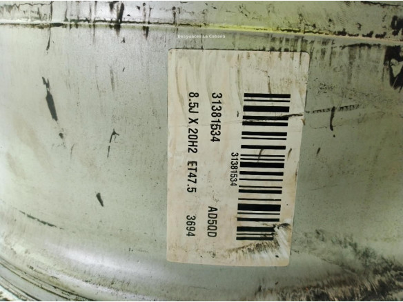 31381534 LLANTA ALUMINIO VOLVO S90 II (234)|Desguaces La Cabaña