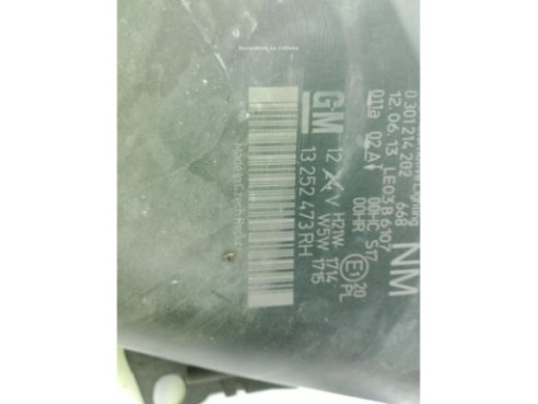  13252473RH FARO DERECHO OPEL ZAFIRA B (A05)|Desguaces La Cabaña