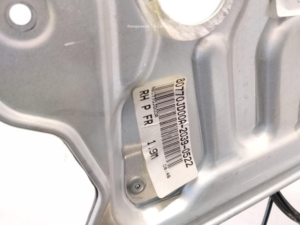 ELEVALUNAS PUERTA LAT DEL DER NISSAN QASHQAI / QASHQAI +2 I (J10, JJ10)|Desguaces La Cabaña