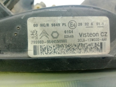 9644150980 FARO IZQUIERDO PEUGEOT PARTNER Furgón (K9)|Desguaces La Cabaña