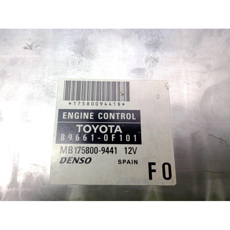 896610F101 CENTRALITA MOTOR TOYOTA COROLLA Verso (ZER_, ZZE12_, R1_) |Desguaces La Cabaña