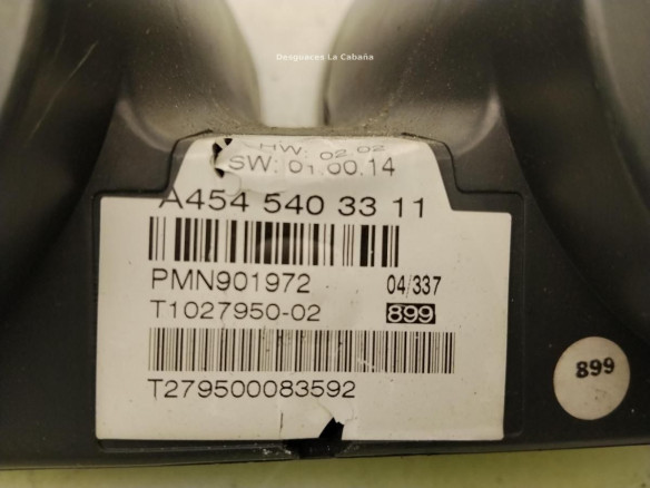 A4545404511, CUADRO INSTRUMENTOS SMART FORFOUR (454)|Desguaces La Cabaña