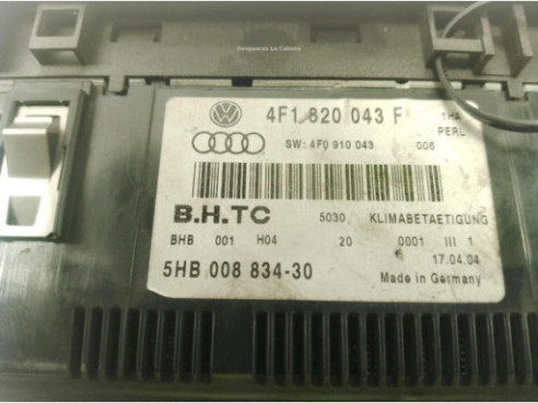 4F1820043F, MANDO CLIMA AUDI A6 (4F2, C6)|Desguaces La Cabaña