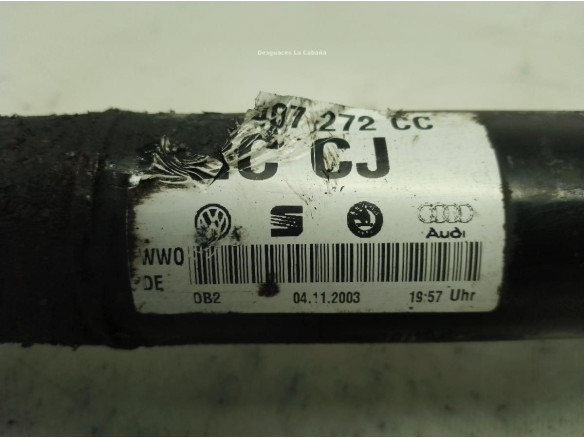 PALIER DEL DER VW GOLF V (1K1)|Desguaces La Cabaña