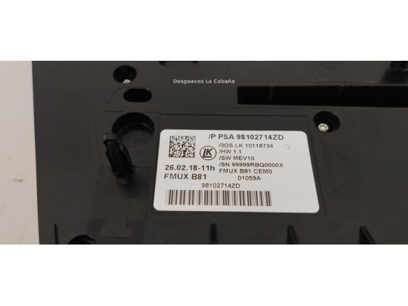 98102714ZD MANDO CLIMA DS DS5 |Desguaces La Cabaña