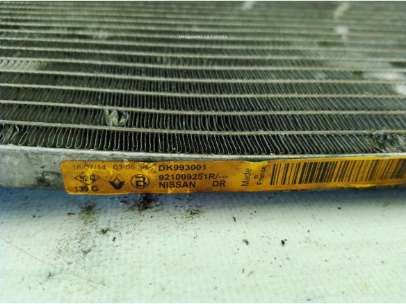  921009251R RADIADOR AIRE ACONDICIONADO NISSAN QASHQAI II Todo terreno, cerrada (J11, J11_)|Desguaces La Cabaña