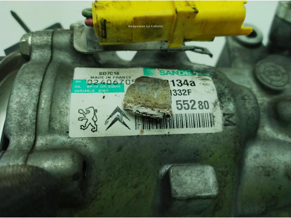  9660555280 COMPRESOR AA CITROEN C5 III (RD_)|Desguaces La Cabaña