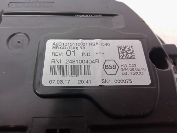 248104652R CUADRO INSTRUMENTOS RENAULT TALISMAN (L2M_)|Desguaces La Cabaña
