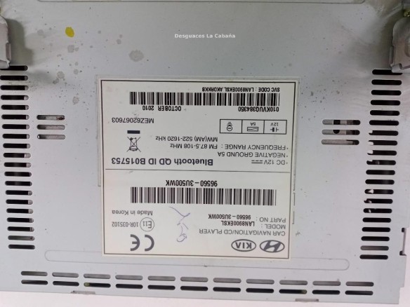 LAN8900EKSL PANTALLA MULTIMEDIA KIA SPORTAGE (SL) |Desguaces La Cabaña