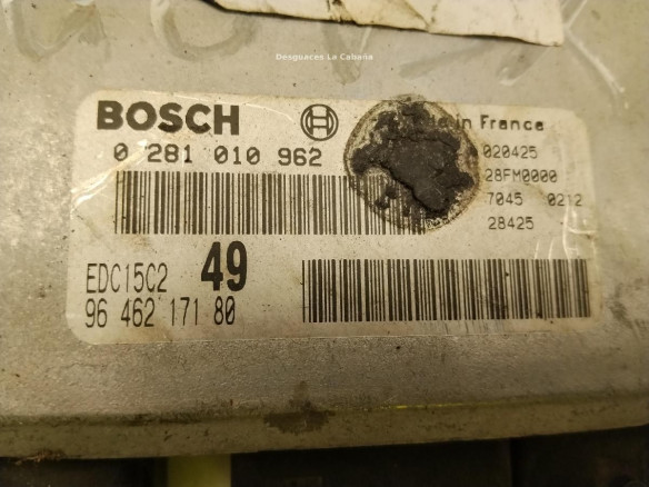 9646217180  0281010962 CENTRALITA MOTOR CITROEN XSARA Break (N2)|Desguaces La Cabaña