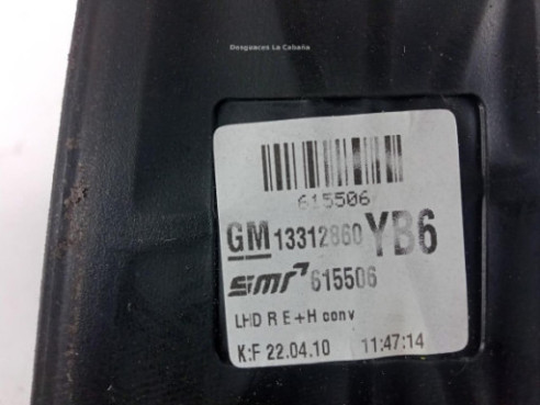 13312860 ESPEJO DER OPEL ZAFIRA B (A05)|Desguaces La Cabaña