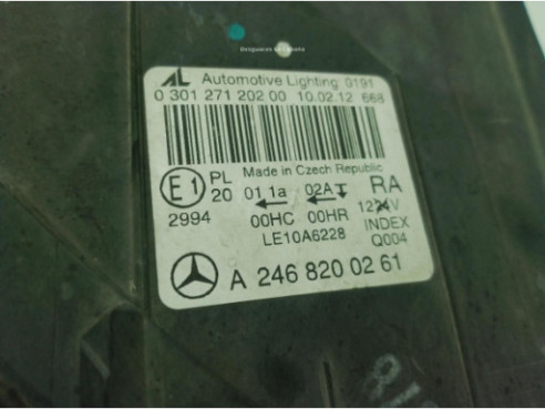A2468200261 FARO DERECHO MERCEDES BENZ CLASE B (W246, W242)|Desguaces La Cabaña
