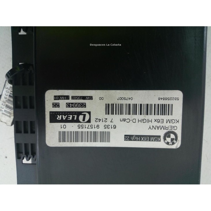 6135915715501 MODULO ELECTRONICO 6 BMW 5 (E60) |Desguaces La Cabaña