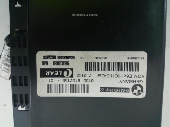 6135915715501 MODULO ELECTRONICO 6 BMW 5 (E60) |Desguaces La Cabaña