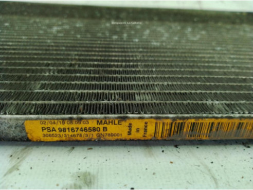 9816746580 RADIADOR AIRE ACONDICIONADO CITROEN GRAND C4 SPACETOURER|Desguaces La Cabaña