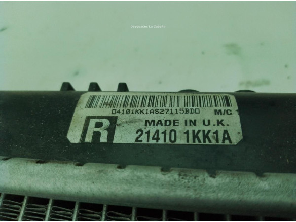 21410 1KK1A RADIADOR AGUA NISSAN JUKE (F15)|Desguaces La Cabaña