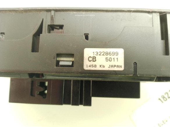 13228699CB MANDO ELEVALUNAS PUERTA LAT DEL IZQ OPEL ASTRA H Ranchera familiar (A04)|Desguaces La Cabaña