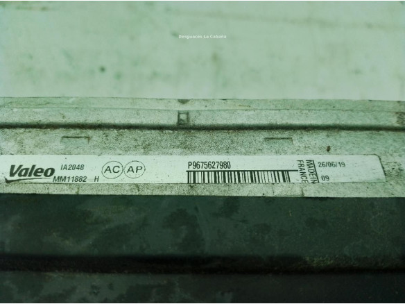 P9675627980 INTERCOOLER PEUGEOT PARTNER Furgón (K9)|Desguaces La Cabaña