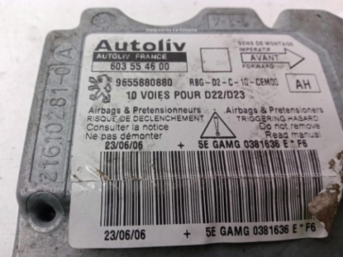 9655880880 CENTRALITA AIRBAG PEUGEOT 407 (6D_)|Desguaces La Cabaña