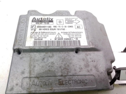 9654491180 CENTRALITA AIRBAG PEUGEOT 307 (3A/C)|Desguaces La Cabaña