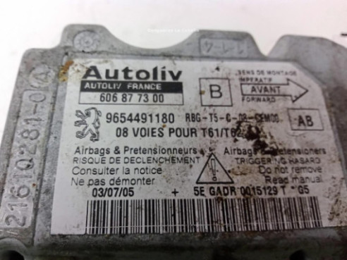 9654491180 CENTRALITA AIRBAG PEUGEOT 307 (3A/C)|Desguaces La Cabaña