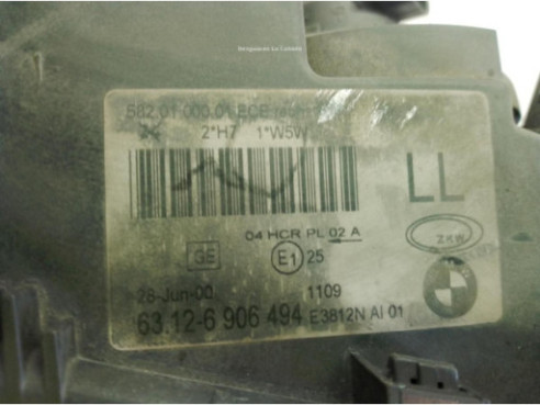 63126902746 63126906494 FARO DERECHO BMW 3 (E46)|Desguaces La Cabaña