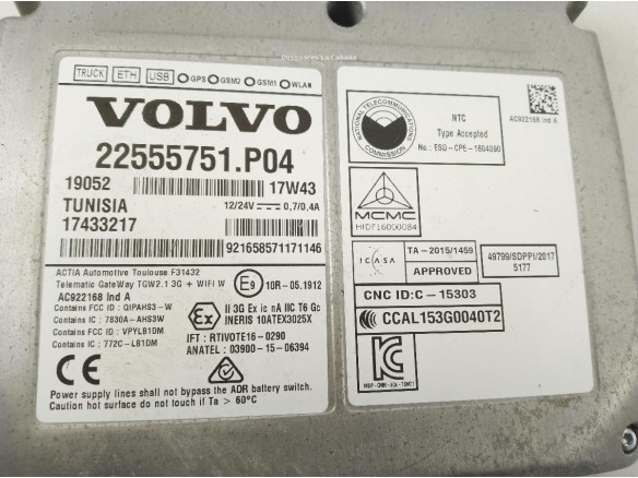 22555751 MODULO ELECTRONICO VOLVO FH II|Desguaces La Cabaña