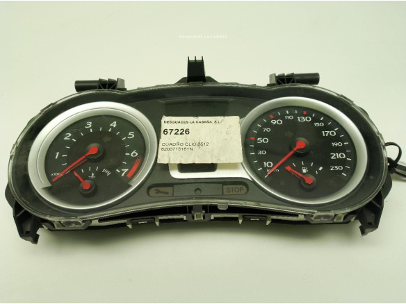 8200715181N CUADRO INSTRUMENTOS RENAULT CLIO III (BR0/1, CR0/1)|Desguaces La Cabaña