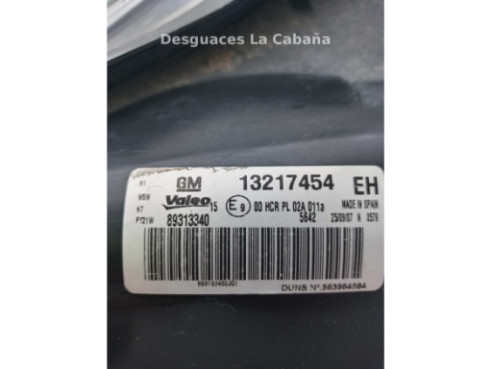 13217454EH FARO DERECHO OPEL CORSA D (S07)|Desguaces La Cabaña