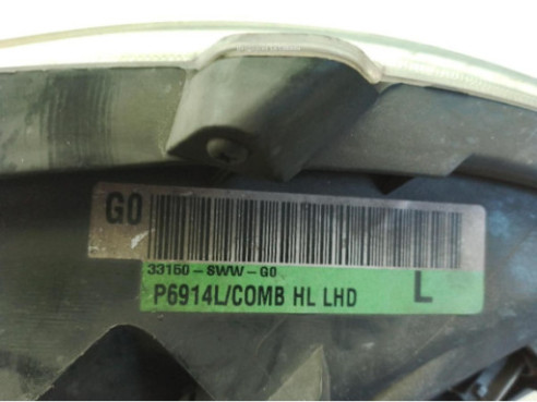33151SWWG01 33160SWWG0 FARO IZQUIERDO HONDA CR-V III (RE_)|Desguaces La Cabaña