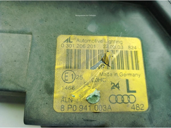 8P0941003A FARO IZQUIERDO AUDI A3 Sportback (8PA)|Desguaces La Cabaña