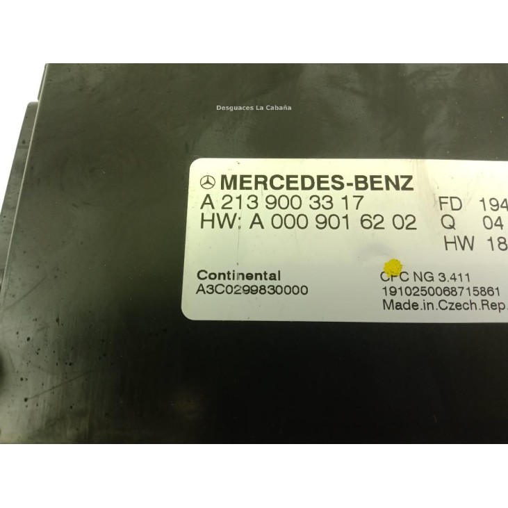 A2139003317 MODULO ELECTRONICO 8 MERCEDES BENZ CLASE A (W177) |Desguaces La Cabaña