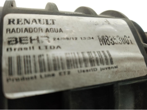 M8353001 RADIADOR AGUA RENAULT Midlum|Desguaces La Cabaña
