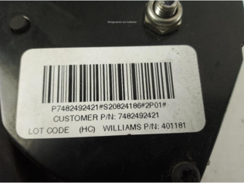 7482492421 PEDAL ACELERADOR RENAULT Midlum|Desguaces La Cabaña
