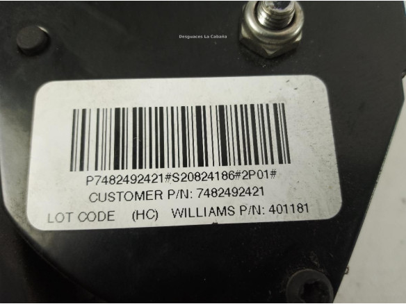 7482492421 PEDAL ACELERADOR RENAULT Midlum|Desguaces La Cabaña