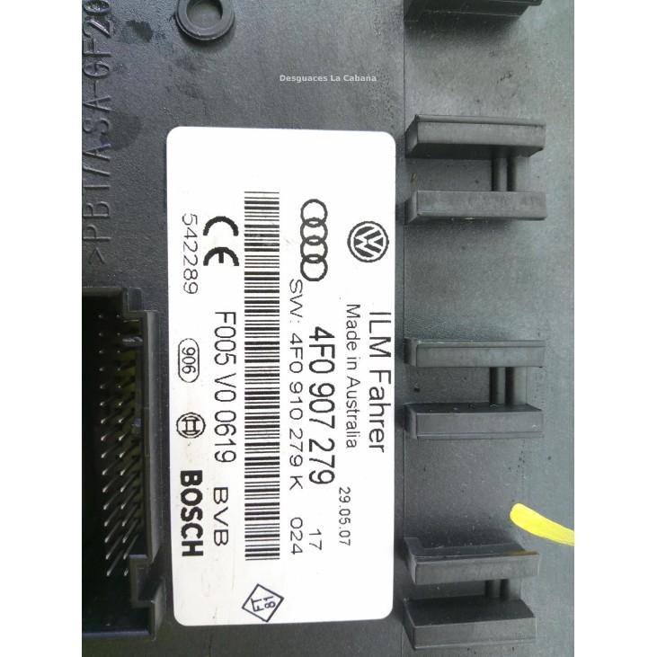 4F0907279 MODULO ELECTRONICO 3 AUDI Q7 (4LB) |Desguaces La Cabaña