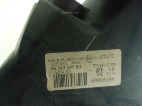 6204Z3 9634369580 FARO IZQUIERDO PEUGEOT 307 (3A/C)|Desguaces La Cabaña
