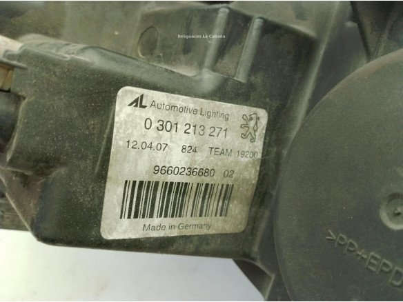 620892 9660236680 FARO IZQUIERDO PEUGEOT 407 (6D_)|Desguaces La Cabaña