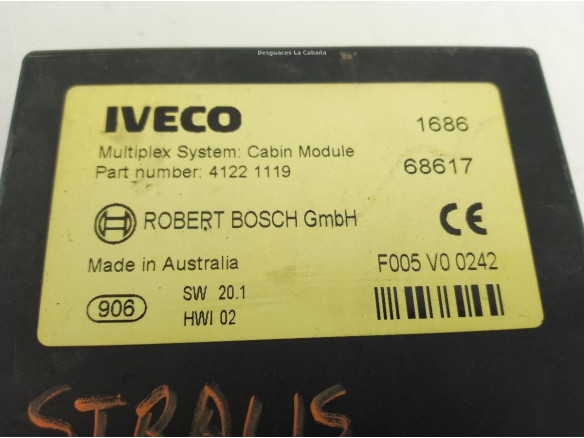 41221119 MODULO ELECTRONICO IVECO Stralis|Desguaces La Cabaña