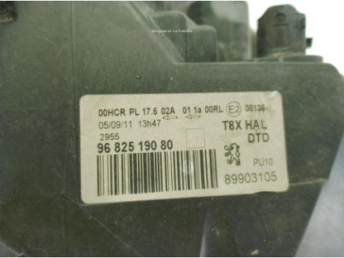 6206N9, 9682519080 FARO DERECHO PEUGEOT 5008|Desguaces La Cabaña